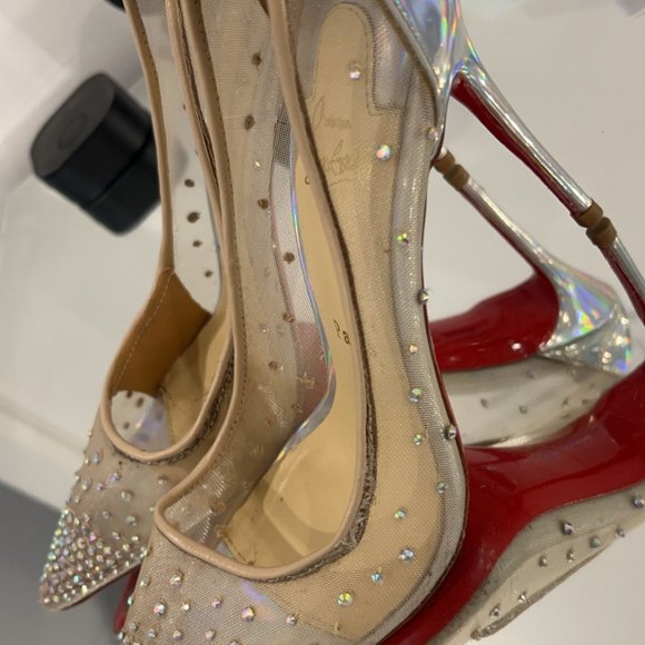 CHRISTIAN LOUBOUTIN FOLLIES STRASS SIZE 38 - Picture 5 of 7
